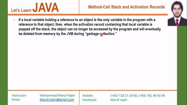 6 What is method call stack and activation record in java смотреть онлайн