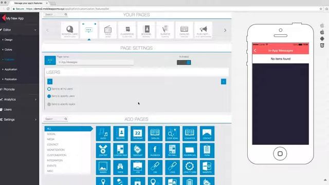 Обзор возможностей - Сообщения | Features overview - In app Messages - MYAPP.KZ смотреть онлайн