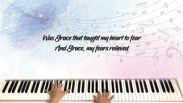 Amazing Grace - Hymn Piano Improvisation Instrumental with Lyrics смотреть онлайн