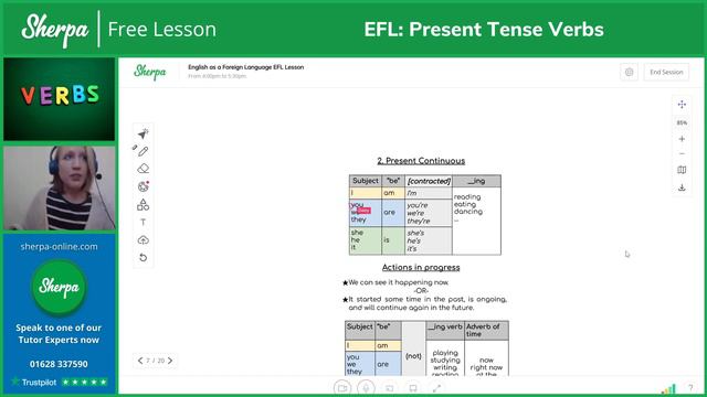 Sherpa | Free Lesson #003 (English as a Foreign Language - Present Tense Verbs) смотреть онлайн