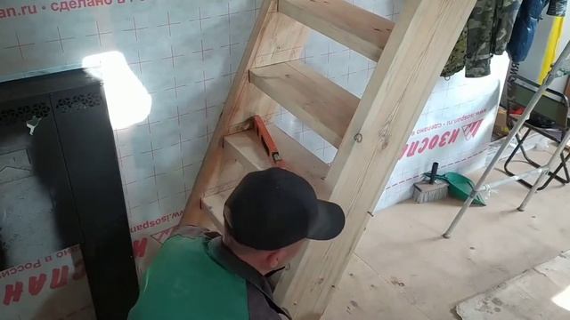 Лестница в лофт своими руками! Три дня работы в12 минутах... смотреть онлайн