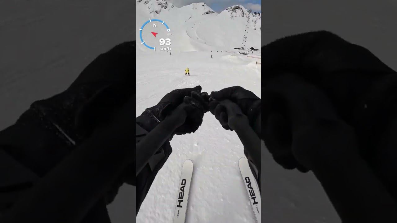 Красная Поляна. Цирк 2 - обзор трассы. смотреть онлайн