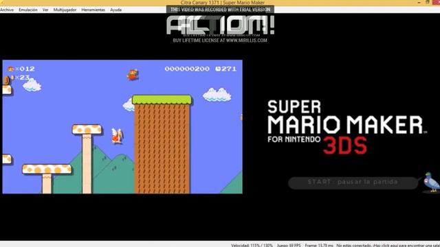 Super Mario Maker for NINTENDO 3DS WORLD 3-1 смотреть онлайн