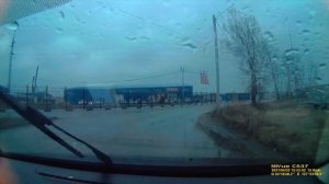 Проезд на красный свет ЖД переезд