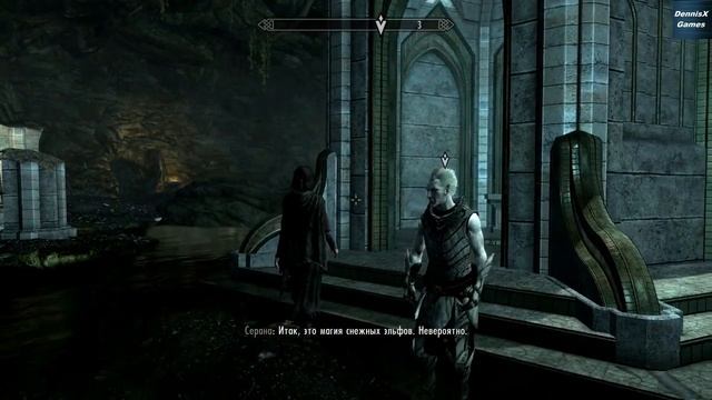 Skyrim Dawnguard DLC - выяснить нахождение лука ауриэля(вечерняя пещера) смотреть онлайн