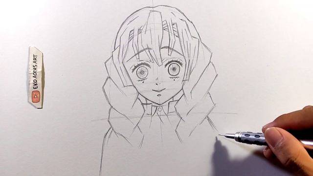 How To Draw Mitsuri Kanroji - [Kimetsu No Yaiba]