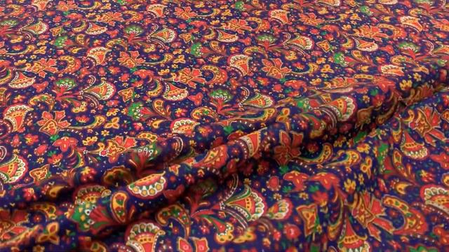 Бязь "Русская мозаика на темно-синем", ш.1.5м, хлопок-100%, 120гр/м.кв АРТ 3977 смотреть онлайн