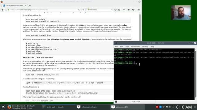 virtualbox 5.1 install on Debian смотреть онлайн