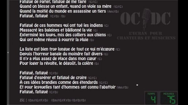 fatigué - metronome - G - 140 bpm - 15 01 2023