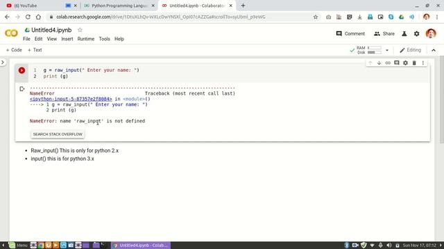 Python - taking inputs смотреть онлайн