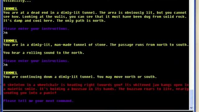 Interactive Fiction game Realm of Obsidian (for Windows), running on a Mac смотреть онлайн