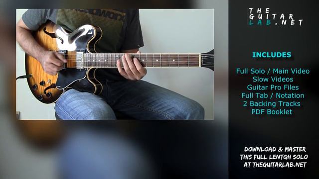 Blues Solo + Tab + Backing - TheGuitarLab.net -