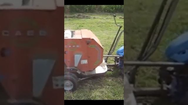 Пресс подборщик для мотоблока/ Baler for walk behind tractor смотреть онлайн