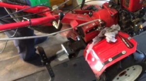 Как завести мотоблок без стартера дрелью.