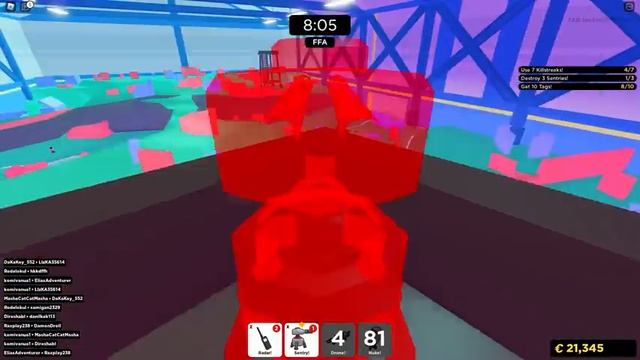 БАТЛ: Damon vs Red Cat в Пейнтбол роблокс | BIG Paintball roblox | Дэймон и Рэд играют в роблокс смотреть онлайн