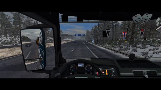 ETS#318 Delivering a 20 Tons Dump Truck from Mainz to A7 Roadworks 272 KM смотреть онлайн