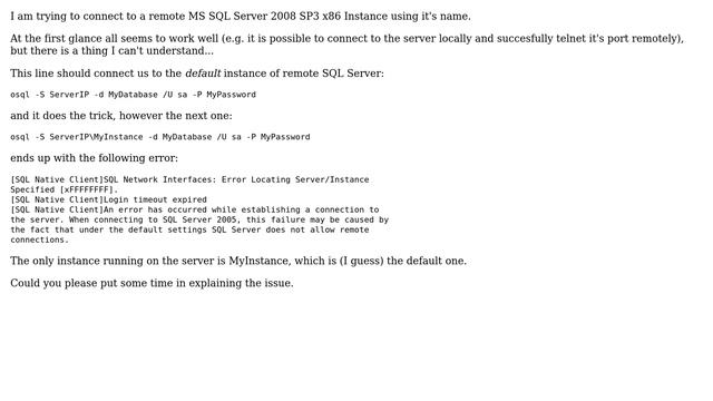 Unable to connect to remote MS SQL Server 2008 Express SP3 instance by name (2 Solutions!!) смотреть онлайн