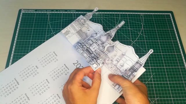 Макет для настенного календаря. смотреть онлайн