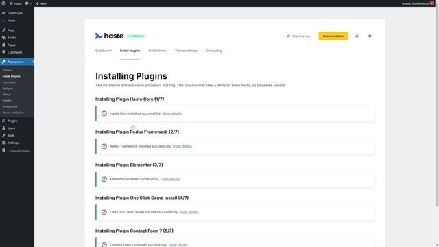 Haste WordPress Theme - Getting Started (under 2 min) смотреть онлайн
