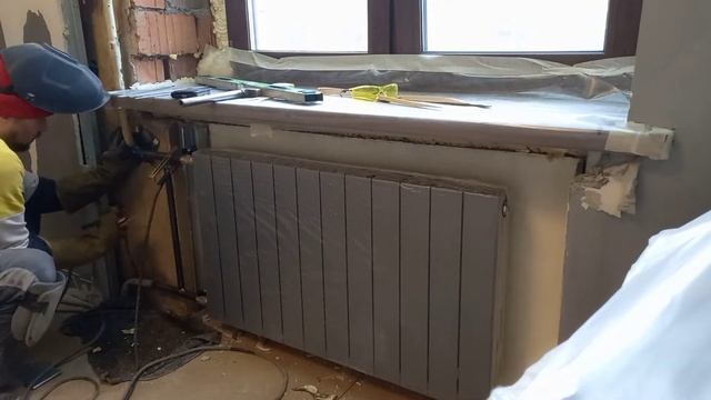 Замена батареи отопления!!!  Рифар Супремо! Варим через зеркало ?