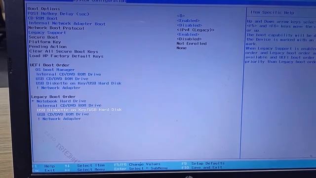 HP Laptop Bios Setup | How to boot hp laptop from usb смотреть онлайн