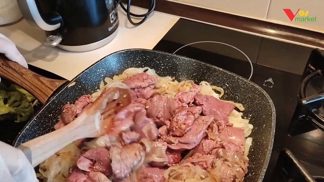 Куриная печень со сметаной и горчицей смотреть онлайн