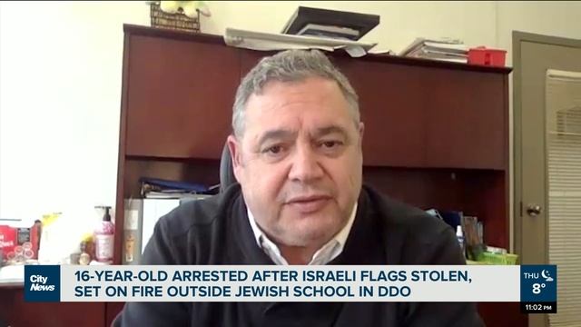 Teen arrested for burning Israeli flags outside Montreal school смотреть онлайн