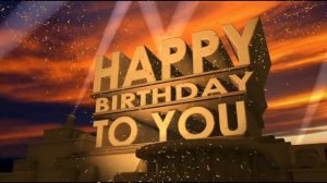 Happy Birthday (20th Century Fox Style), скачать видео футаж заставку с юбилеем Голливуд