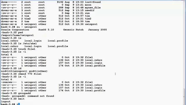 UNIX(Solaris) Users and Groups смотреть онлайн