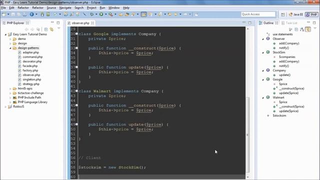 Observer Pattern - PHP Design Patterns смотреть онлайн