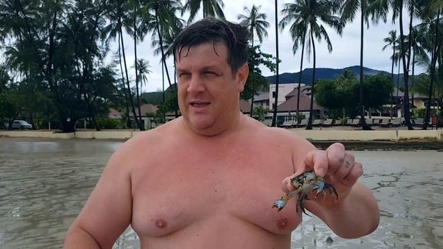 Выживаю на море! Ловля крабов! в Таиланде найти еду на пляже влог выживание смотреть онлайн