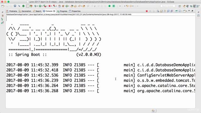 Spring framework Tutorial (117 Step 06 Execute the findAll method using CommandLineRunner) смотреть онлайн