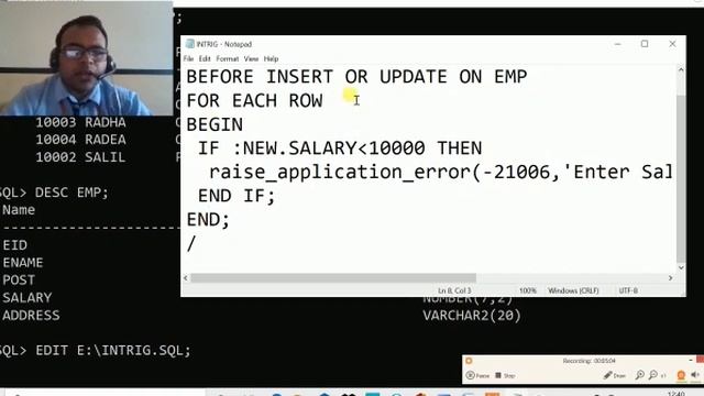 Online class on trigger in sql by manoj gupta PPTC Rewa смотреть онлайн