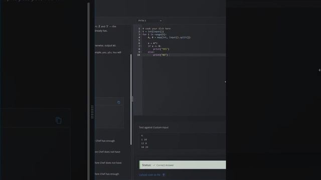 Multivitamin Tablets | Codechef Starter 73 Solution | Python | Starter 73 codechef contest смотреть онлайн