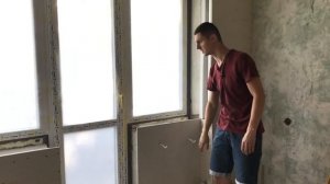 Фальш стена из гипсокартона. Прячем стояки отопления и радиаторы. #30