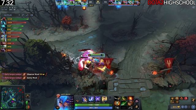 YATORO [Anti Mage] Next Level Counterspell Destroy Pub Game Dota 2 смотреть онлайн