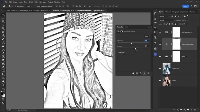 How to convert an image to the pencil sketch effect in Photoshop