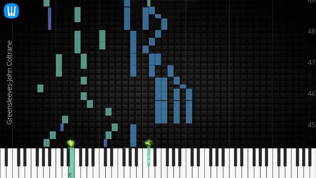 🎹 Greensleeves, John Coltrane, Synthesia Piano Tutorial смотреть онлайн