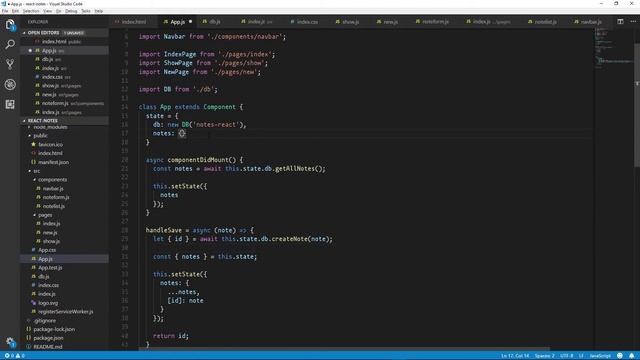 Let's Build a Notes App with React + PouchDB - #5 смотреть онлайн