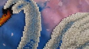 ?Готовая работа бисером «ЛЕБЕДИНАЯ ВЕРНОСТЬ», Картины бисером