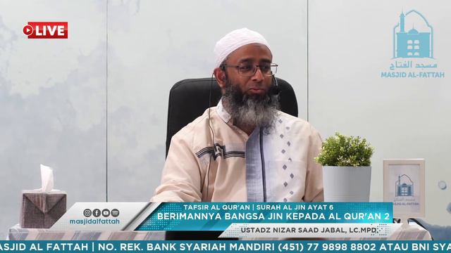TAFSIR AL QUR'AN | SURAH AL JIN AYAT 6 - USTADZ NIZAR SAAD JABAL, LC.MPD. смотреть онлайн