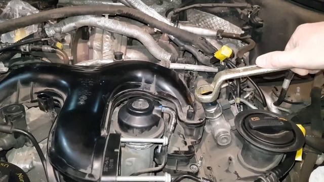 Устранение течи в развале Touareg NF CRCA 3.0 TDI.