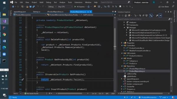 Sample Microservice using ASP.NET Core and running in Docker Container