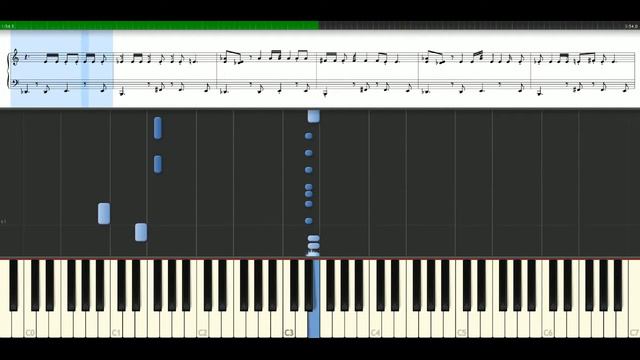 Lady GaGa - Just dance Piano Tutorial] Synthesia смотреть онлайн