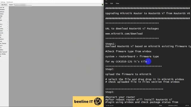 Upgrading Mikrotik RouterOS v6 to RouterOS v7 using WinBox смотреть онлайн
