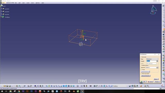 Catia - Sketch - Construction Standard Elements - Yardımcı Çizgiler [TRY] смотреть онлайн