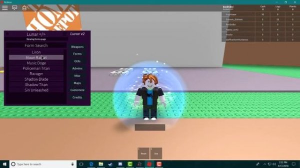 LUNAR HUB V2! Roblox Script (Showcase)