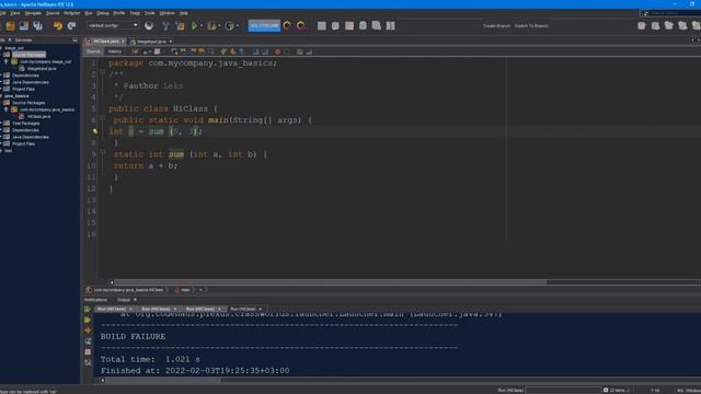 Java SE - 15 часть (оператор возврата return) смотреть онлайн