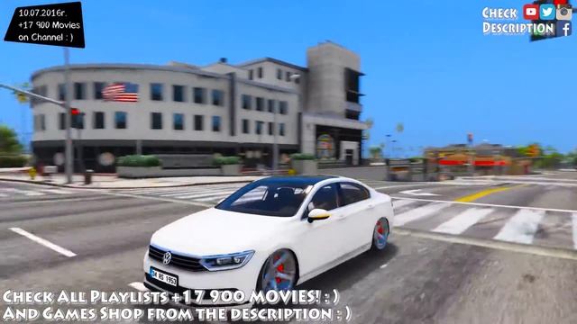 Volkswagen Passat Highline Stanced B8 - GTA V MOD | 2.7K / 1440p ! _REVIEW смотреть онлайн