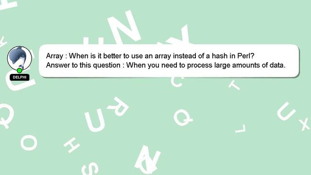 Array : When is it better to use an array instead of a hash in Perl? смотреть онлайн